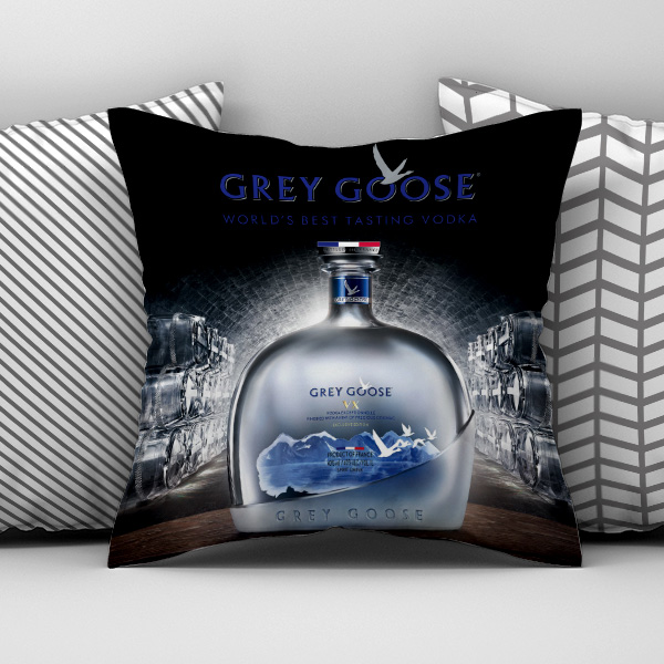 Διακοσμητικό Εκτυπωμένο Μαξιλάρι GREY GOOSE