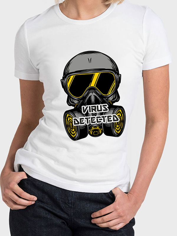 Μπλουζάκι Τυπωμένο, Corona Virus T-shirt, Virus Detected