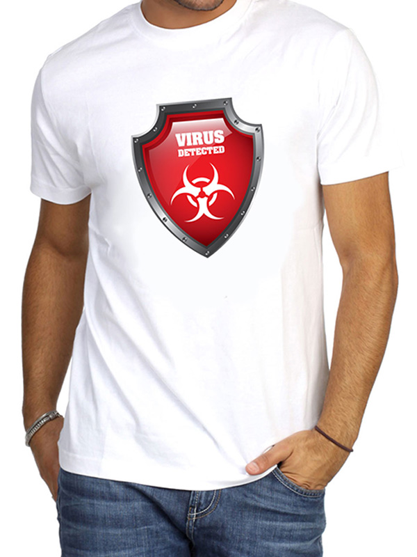 Μπλουζάκι Τυπωμένο, Corona Virus T-shirt, Virus Detected