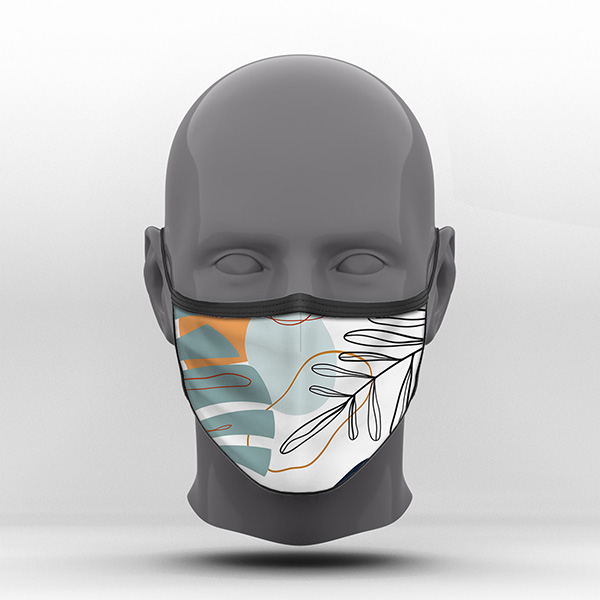Υφασμάτινη Μάσκα Προστασίας, Tropical, POE-2021-3055D