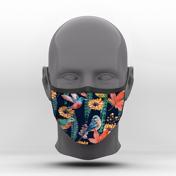 Υφασμάτινη Μάσκα Προστασίας, Tropical, POE-2021-3061