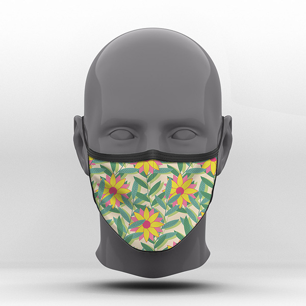 Υφασμάτινη Μάσκα Προστασίας, Tropical, POE-2021-3069