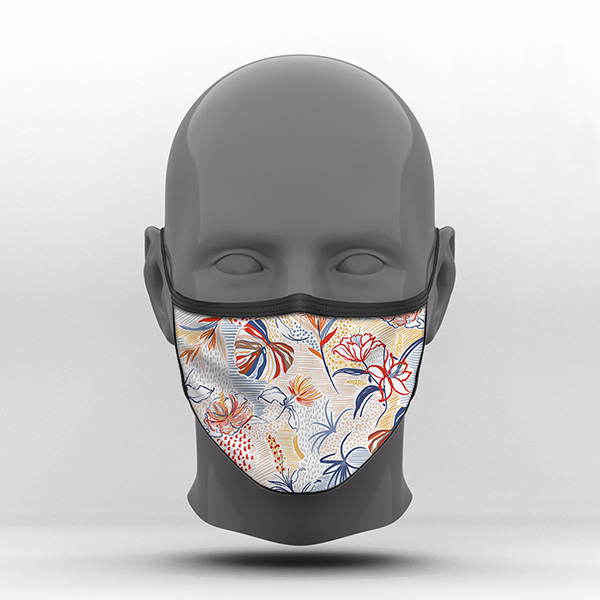Υφασμάτινη Μάσκα Προστασίας, Tropical, POE-2021-3077