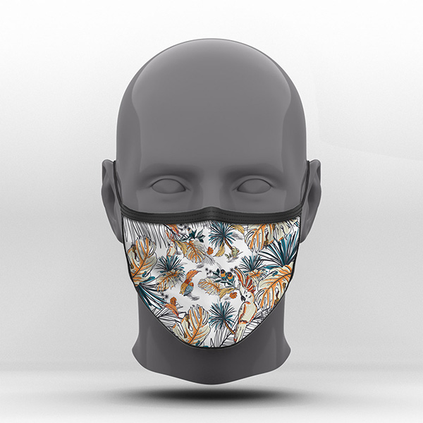 Υφασμάτινη Μάσκα Προστασίας, Tropical, POE-2021-3086