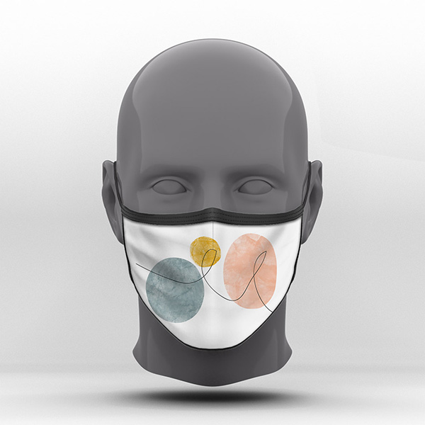 Υφασμάτινη Μάσκα Προστασίας, Boho Style, POE-2021-3101A