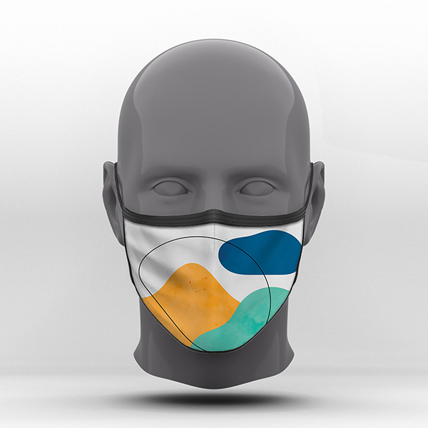 Υφασμάτινη Μάσκα Προστασίας, Minimal, POE-2021-3104C