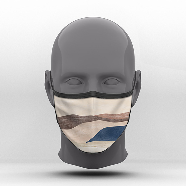Υφασμάτινη Μάσκα Προστασίας, Minimal, POE-2021-3105C