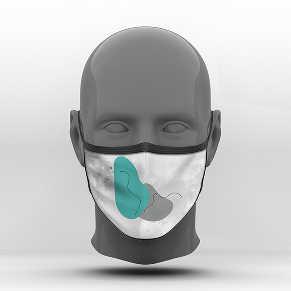 Υφασμάτινη Μάσκα Προστασίας, Minimal, POE-2021-3106B