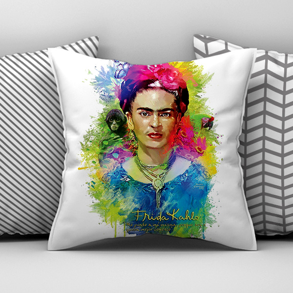 Διακοσμητικό Εκτυπωμένο Μαξιλάρι, Frida Kahlo, POE-2021-3138