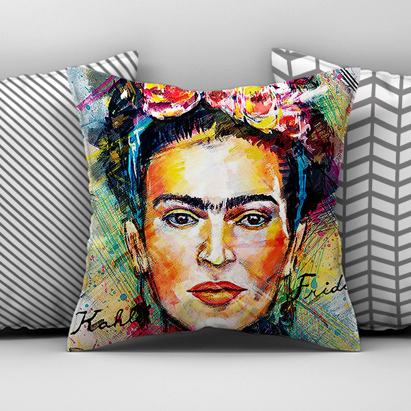 Διακοσμητικό Εκτυπωμένο Μαξιλάρι, Frida Kahlo, POE-2021-3139