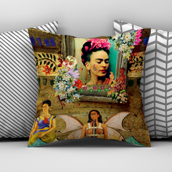Διακοσμητικό Εκτυπωμένο Μαξιλάρι, Frida Kahlo, POE-2021-3143