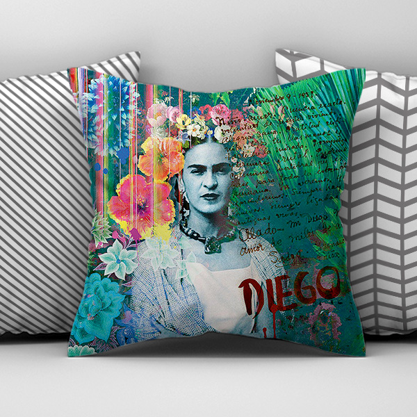 Διακοσμητικό Εκτυπωμένο Μαξιλάρι, Frida Kahlo, POE-2021-3147