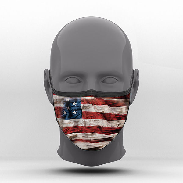 Υφασμάτινη Μάσκα Προστασίας, America, POE-2021-3111