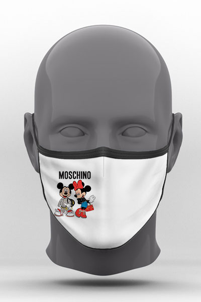 Υφασμάτινη Μάσκα Προστασίας Moschino, POE-2021-3195A