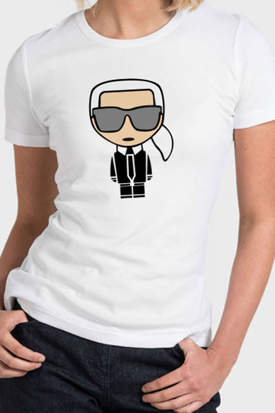 Μπλουζάκι Τυπωμένο, Karl Lagerfeld, POE-2020-2185A