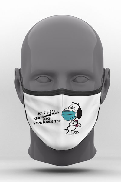 Υφασμάτινη Μάσκα Προστασίας Just Wear The Stupid Mask, POE-2021-3233