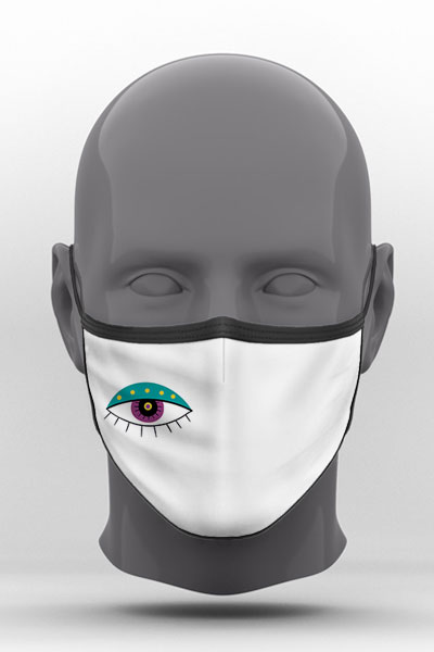 Υφασμάτινη Μάσκα Προστασίας, Evil Eye, POE-2021-3266A
