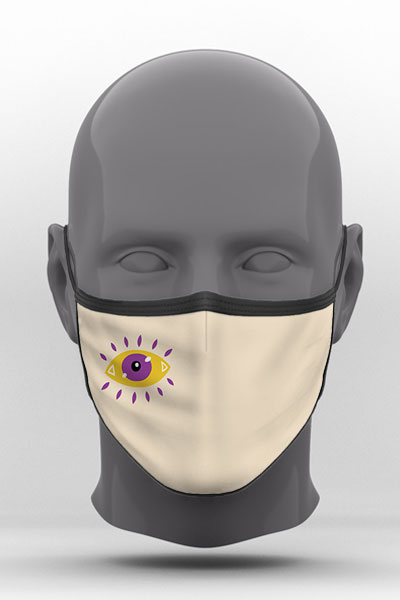 Υφασμάτινη Μάσκα Προστασίας, Evil Eye, POE-2021-3266E