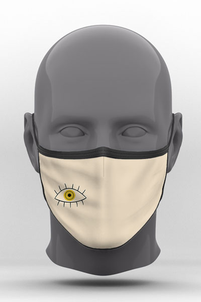 Υφασμάτινη Μάσκα Προστασίας, Evil Eye, POE-2021-3266G