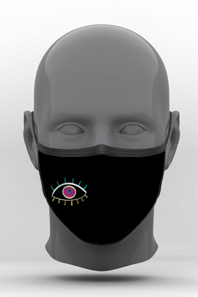 Υφασμάτινη Μάσκα Προστασίας, Evil Eye, POE-2021-3266K
