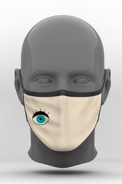 Υφασμάτινη Μάσκα Προστασίας, Evil Eye, POE-2021-3267B