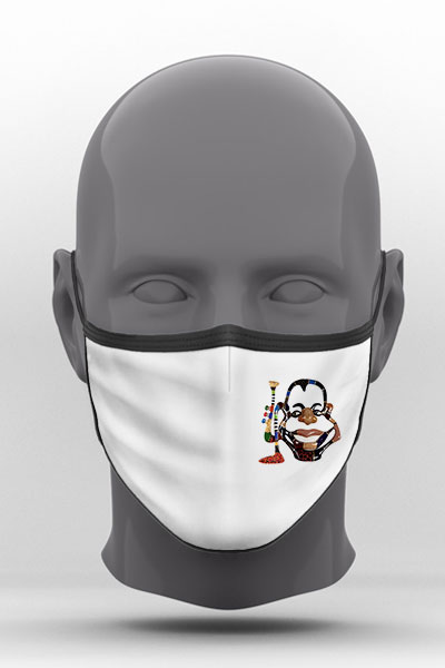 Υφασμάτινη Μάσκα Προστασίας, Louis Armstrong, POE-2021-3279
