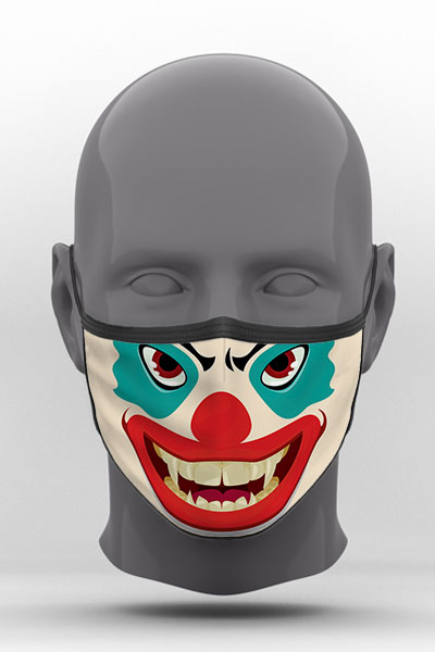 Υφασμάτινη Μάσκα Προστασίας, Clown Mouth, POE-2021-3268D