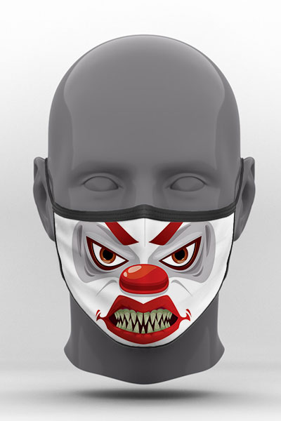 Υφασμάτινη Μάσκα Προστασίας, Clown Mouth, POE-2021-3268G