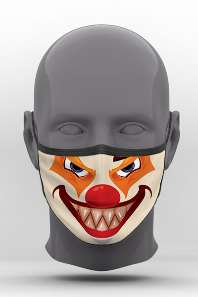 Υφασμάτινη Μάσκα Προστασίας, Clown Mouth, POE-2021-3268H